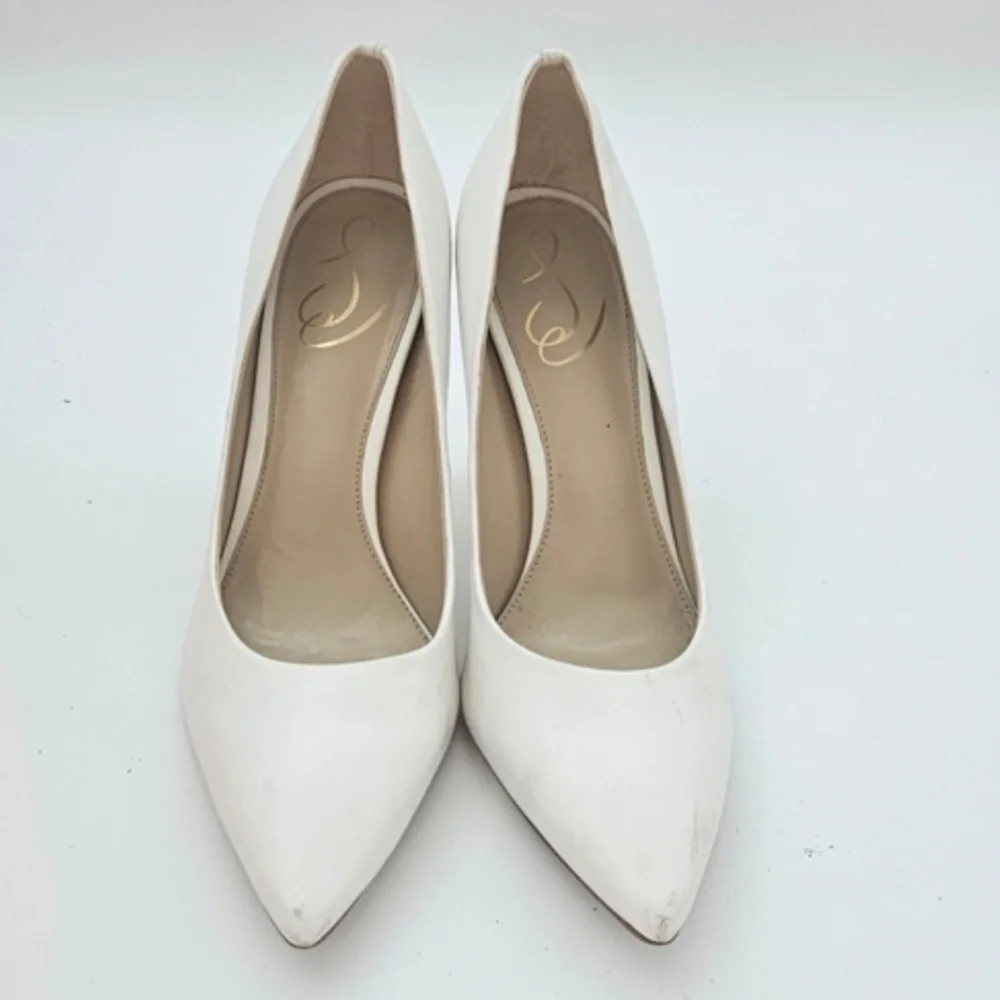 Sam Edelman Hazel Pointed Toe Pump Ivory Size 8.5